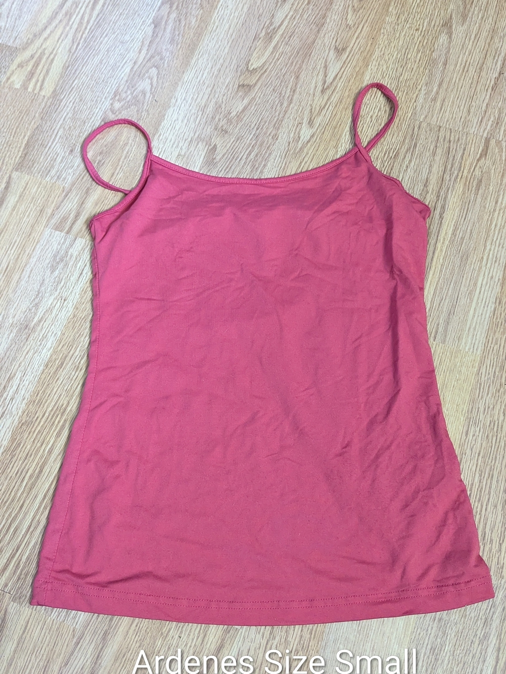 Women's Red Spaghetti Strap Tank Top
